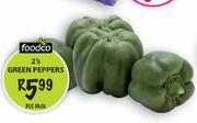 Foodco Green Peppers-2's Per Pack