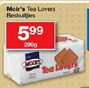 Moir'a Tea Lovers Beskuitjies-200gm