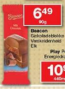 Beacon Sjokoladeblokke-90gm Elk