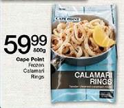Cape Point Frozen Calamari Rings-800gm