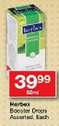 Herbex Booster Drops-50ml Each
