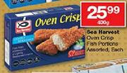 Sea Harvest Oven Crisp Fish Portions-400gm Each