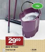 Amor Di Casa Oval Bucket-15Ltr