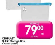 Cenplast 45L Storage Box Assorted