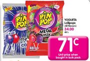 Yogueta Lollipops - 48's