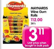 Maynards Wine Gum Rolls - Each