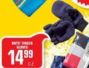 Boys' Finger Gloves(S-L)
