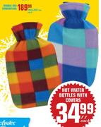 Hot Water Bottles With Covers-1Ltr Each