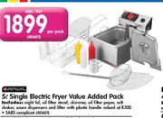Anvil 5L Single Electric Fryer Value Added Pack