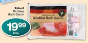 Eskort Rindless Back Bacon-250g