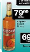 Klipdrift Export Brandy-750ml