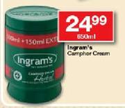 Ingram's Camphor Cream-850ml