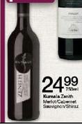 Kumala Zenith Merlot/Cabernet Sauvignon/Shiraz-750ml Each