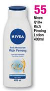 Nivea Q10+ Rich Firming Lotion-400ml Each