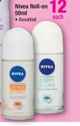 Nivea Roll-On Assorted-50ml Each