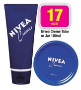 Nivea Creme Tube Or Jar-100ml Each