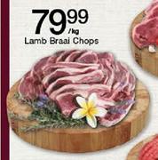 Lamb Braai Chops-Per Kg