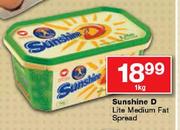 Sunshine D Lite Medium Fat Spread-1kg
