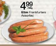 Elim Frankfurters-100gm