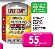 Eveready Platinum 8 AA Plus 4 AAA Battery Pack