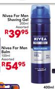 Nivea For Men Shaving Gel Assorted-200ml