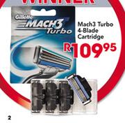 Mach3 Turbo 4-Blade Cartridge