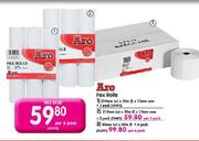 Aro Fax Rolls-210mm(w)x30m(l)x13mm Per 6 Pack