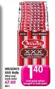 Wilson's XXX Rolls-Each