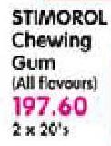 Stimorol Chewing Gum- 2 x 20's