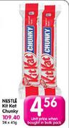 Nestle Kit Kat Chunky- 45g Each