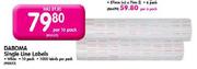 Daboma Single Line Labels - Per 10 Pack