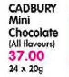 Cadbury Mini Chocolate - 24x20g