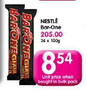 Nestle Bar One- 100g
