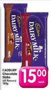 Cadbury Chocolate Slabs- 180g Each