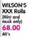 Wilson's XXX Rolls (Mint & Musk Only)-48's