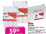 ARO Fax Rolls 210x30mmx13mm Core-3 pack + 215x30mmx13mm Core-3 Pack