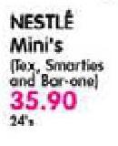 Nestle Mini's(Tex,Smarties Or Bar One)-24's