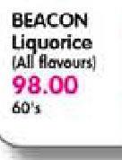 Beacon Liquorice(All Flavours)-60's