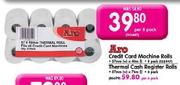 Aro Credit Card Machine Rolls-Per 8 Pack