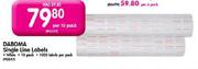 Daboma Single Line Labels -Per 10 Pack