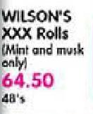 Wilson's XXX Rolls(Mint & Musk Only)-48's