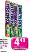 Mentos Dragees(All Flavours)-Each