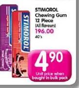 Stimorol Chewing Gum 12 Piece(All Flavours)-Each