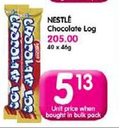 Nestle Chocolate Log-46gm Each