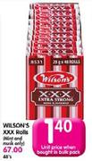 Wilson's XXX Rolls Each