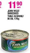 John West Shredded Tuna In Brine/In Oil-170gm Each