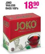 Joko Tagless Bags-100's Each