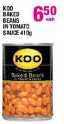 Koo Baked Beans In Tomato Sauce-410gm Each