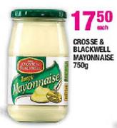 Crosse & Blackwell Mayonnaise-750gm Each