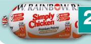 Rainbow Simply Chicken Polony Assorted-1kg Each